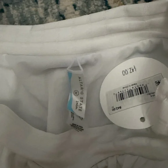 Altar'd State White Ribbed Bikini Brief - Picture 4 of 4